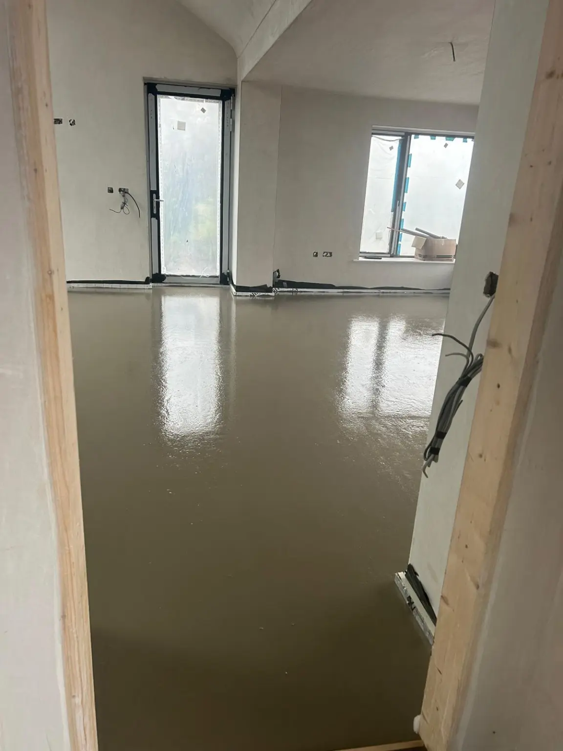 Whole-home screeding completed by M.B. Seeley